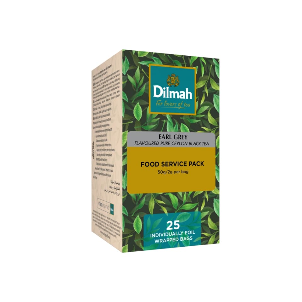 Цейлонский черный чай листовой DILMAH EARL GREY 25х2г photo 1